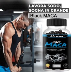 Black Maca Extract + L-Arginin – Natural Male Enhancement Supplement Capsules