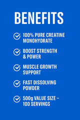 Creatine Monohydrate 500g | 5g Per Serving | Micronized Creavance Nutrition