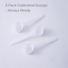 3-Pack 5g Scoop Creatine – White Measuring Spoons Calibrated Creatine