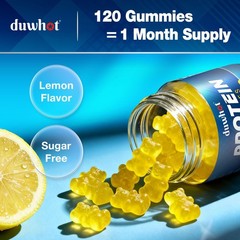 duwhot Whey Protein Gummies Sugar Free, Low Calorie 8g Protein Per Serving, E…