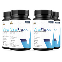 ViraFlexx- Bodybuilding & Men’s Health Support- 4 Bottles- 360 Capsules