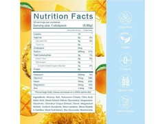 VDY Sea Moss Electrolytes Hydration Drink Mix Sugar-Free Mango & Pineapple 30ct