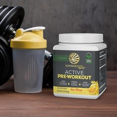Sunwarrior Pre Workout Powder Energy Drink Vegan, Plant-Based Pre-Workout 11.1oz