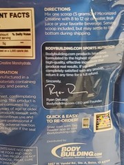 Qty 4 – Bodybuilding.com – Micronized CREATINE – 20 Servs x 4 Packs – Exp 9/2025