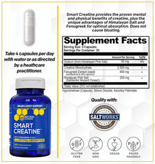 Creatine Monohydrate – 2500Mg Creatine Capsules – 450Mg Fenugreek Extract & 250M
