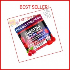 Cytona Creatine Gummies Monohydrate Complex 9000MG, Pre-Workout for Men & Women,