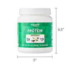Equate Plant-Based Protein Supplement, Smooth Vanilla, 13.4 Ounces
