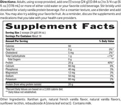 Keto Friendly 100% Whey Vanilla – 20g Protein, 11.8oz, Vegetarian & Gluten Free