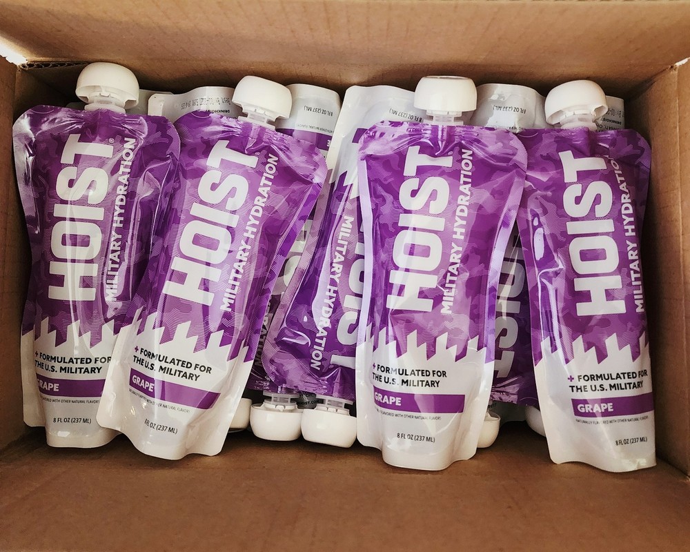 HOIST Military Hydration Electrolyte Drink, Grape 8 Fl Oz