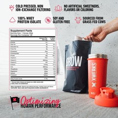 Xwerks Grow 100% New Zealand Grass-Fed Whey Protein Isolate 25g – Strawberry