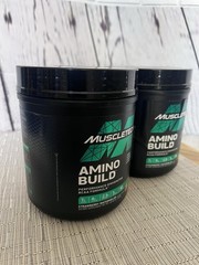 2-Pack MuscleTech BCAA Powder -Men & Women Strawberry Watermelon Boosts Strength