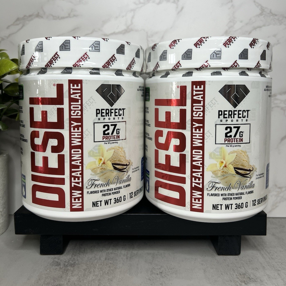 Perfect Sports DIESEL NZ Whey Protein Isolate French Vanilla 360g 2pk Exp 01/28