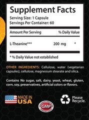 stress stress relief – L-Theanine 200mg – anti stress pills – 2 Bottles