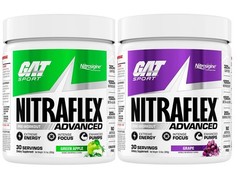 [2 Packs] GAT NitraFlex Pre Workout 30 Servings – Pick Flavor