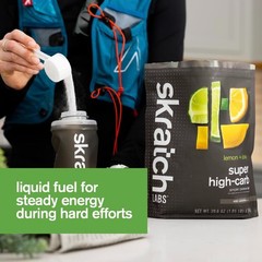 Sustained Energy Hydration Drink – High-Carb Lemon Lime Powder, 8 Servings