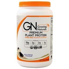 Growing Naturals Premium Plant Protein – Pure Rice Protein Powder Vanilla Blast