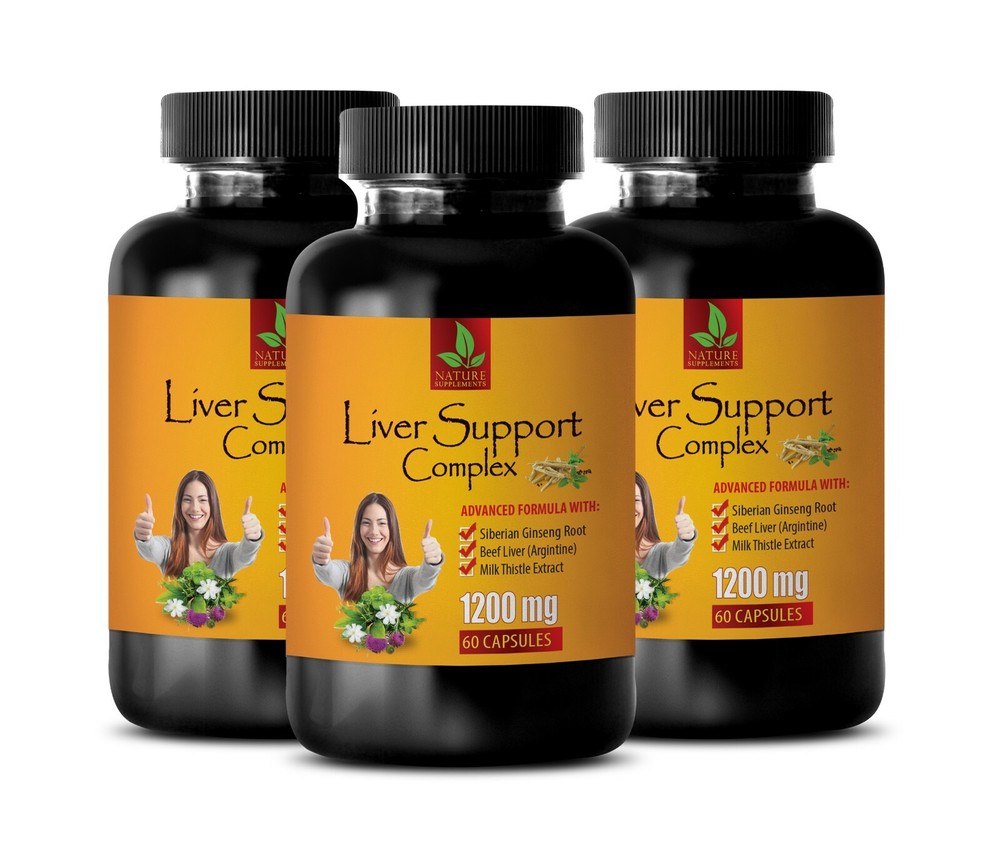 liver cleanse – LIVER SUPPORT COMPLEX – post cycle therapy – 3 Bot 180 Capsules