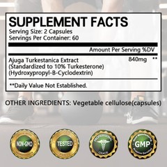 Energy Boost Supplement Improve Physical Fitness Muscle Health 120 Capsules US