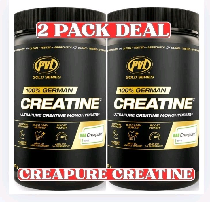 PVL Creapure Creatine Monohydrate 2-Pack 200 Servings German Creatine 500g