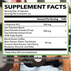 Men’s Health Formula | L Arginine & Saw Palmetto | Muscle & Prostate Support