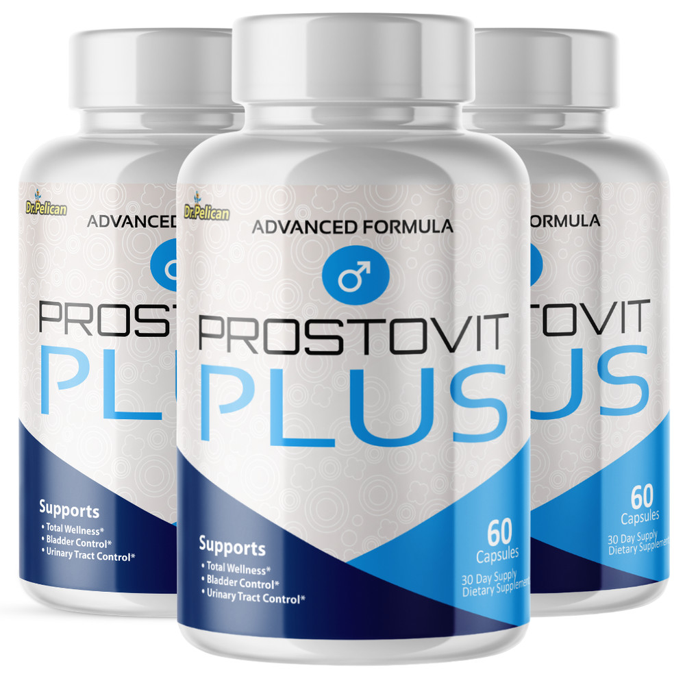 Prostovit Plus- Prostate Support- 3 Bottles- 180 Capsules