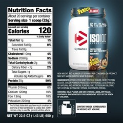 Dymatize ISO100 Hydrolyzed Whey Isolate Protein Powder, Cocoa Pebbles 20 Serving