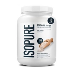 100% Whey Protein Isolate Unflavored Protein Powder, 25g, 16 Servings