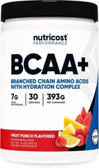 Nutricost BCAA+ Hydration Powder (Fruit Punch) 30 Servings