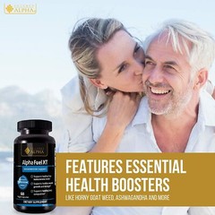 2 Bottles Testosterone Booster Alpha Fuel XT Naturally Increases Strength