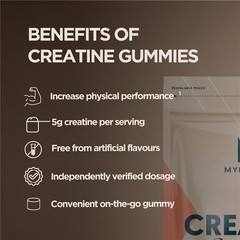 MyProtein Creatine Gummies Lemon 90 Count 5g Creatine 18 Servings NEW