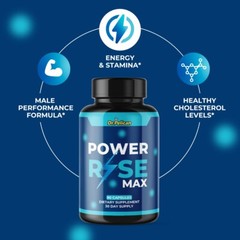 Power Rise Max- Bodybuilding & Men’s Health Support- 3 Bottles- 270 Capsules