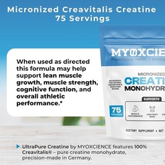 MYOXCIENCE Micronized Creatine | with 100% Creavitalis—The World’s Purest Mic…