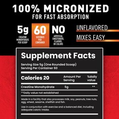 Body Fortress 100% Creatine Monohydrate Powder 10.5 Ounce (Pack of 1), Black