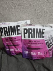 PRIME Ice Hydration Drink Sticks Berry Citrus Rush Flavor, 2-Pack 32-Count Total