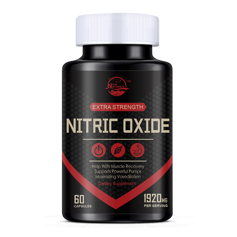 60 Nitric Oxide Booster Supplement w/ L-Arginine Premium Workout Muscle Capsule