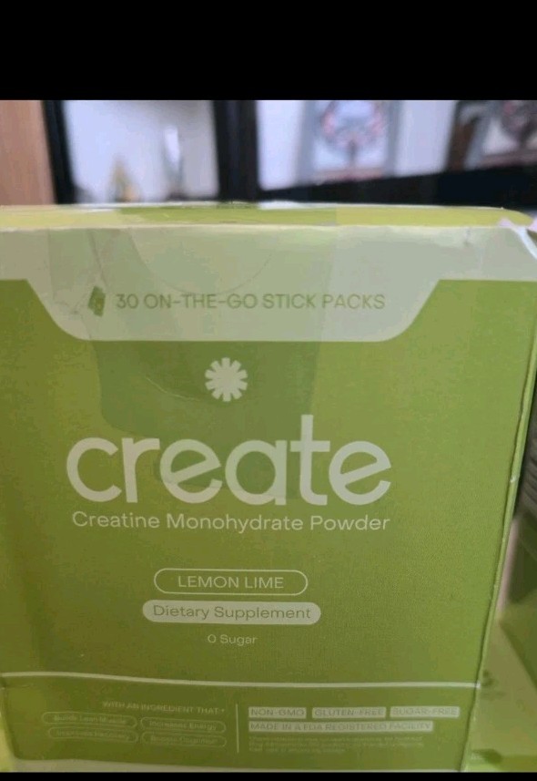 Create Creatine On The Go Stick Packs Lemon Lime 30 Pack