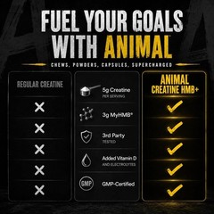 Animal Creatine HMB Powder x Smarties 3g myHMB + 5g Creatine Monohydrate