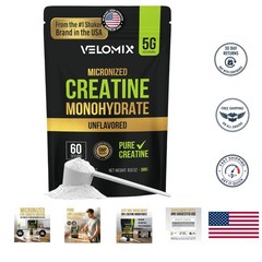 Creatine Monohydrate Powder – 100% Pure, No Fillers, Easy to Use, 60 Servings