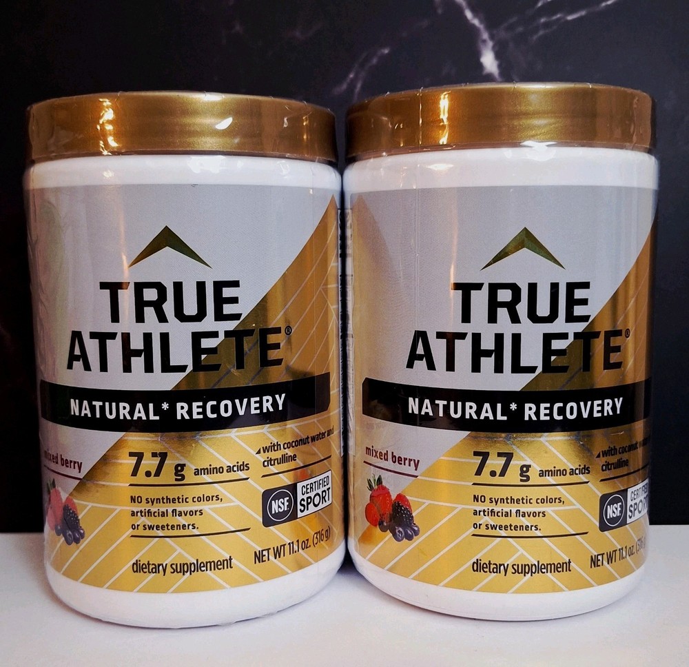 2 Tubs – True Athlete Natural Recovery Aminos, Berry 🫐, 30 Serv, 08/2027✨️