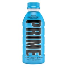 PRIME Hydration – Electrolytes Enhanced Sports Drink – Blue Raz, (12) Bottles