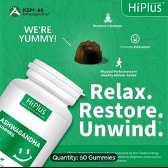 Ashwaganda Ksm-66 Gummies Berry 🫐 Flavor I Month Supply Cortisol Reduction