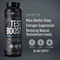 Core Active REM Test P.M. Testosterone Boost – Sleep Inducer and Relaxation