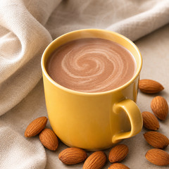 NutriWise Amaretto Hot Chocolate, High Protein Drink, Low Calorie, Low Sugar 7ct