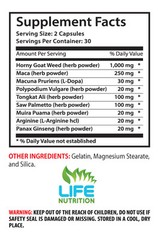Boost Sexual Vigor Capsules – Epimedium 1560mg – Panax Ginseng Extract 2B