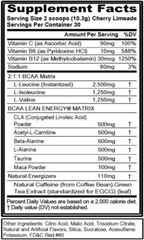 EVL BCAA Lean Energy – Clean Pre Workout Powder for Energy & Fat Burning, 10.9oz