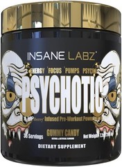 Insane Labz PSY-CHO-TIC GOLD Extreme Pre-Workout Energy Focus Pumps 35 Servings