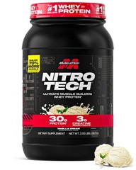 Muscletech Whey Protein Powder (Vanilla 2.2 Pound (22 Servings), Vanilla