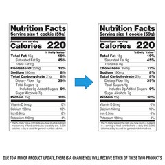 Quest Nutrition Double Chocolate Chip Protein Cookie, 15g 4 Count, brown
