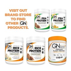 11/27 Growing Naturals Raw Pea Protein Powder, Vegan Plant Based Protein, BCAA,
