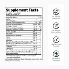 Transparent Labs Bulk Pre Workout Powder – 30 Servings (Pack of 1), No Color